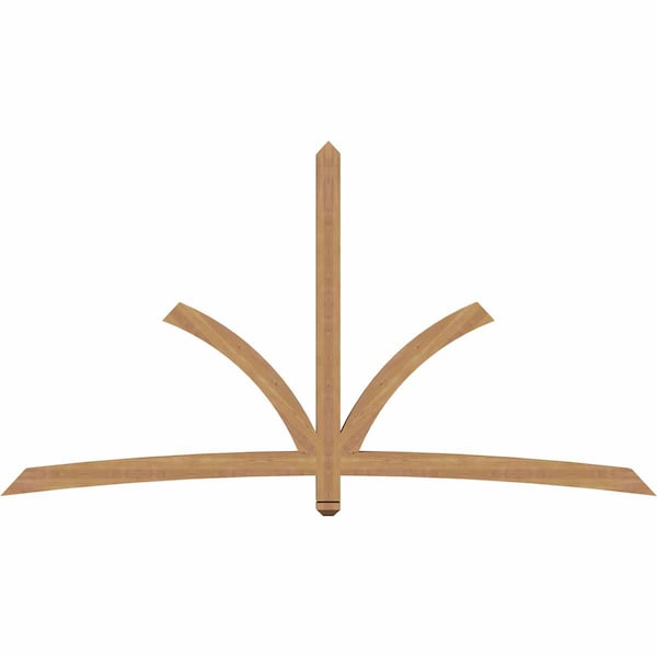 Ekena Millwork Davenport Timber Gable Bracket, Western Red Cedar, 96"W x 52"H x 3 1/2"D x 3 1/2"F, 13/12 Pitch GBW096X52X0404DAV00SWR - main